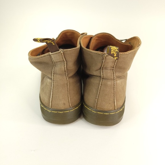 Dr Martens Mayport Boots Mens Size 12 Tan Suede Twill Canvas Desert Chukka - Picture 2 of 11
